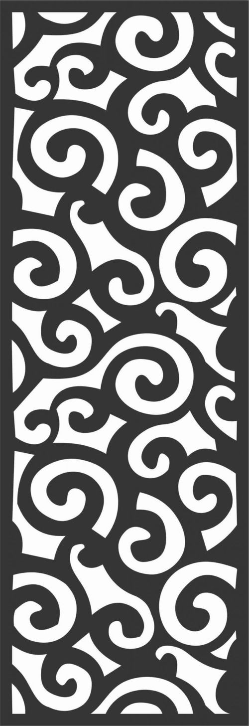 طرح الگوهای صفحه گلدار طراحی - floral screen patterns design 56 - برای دستگاه CNC چوب و لیزر (سی ان سی)