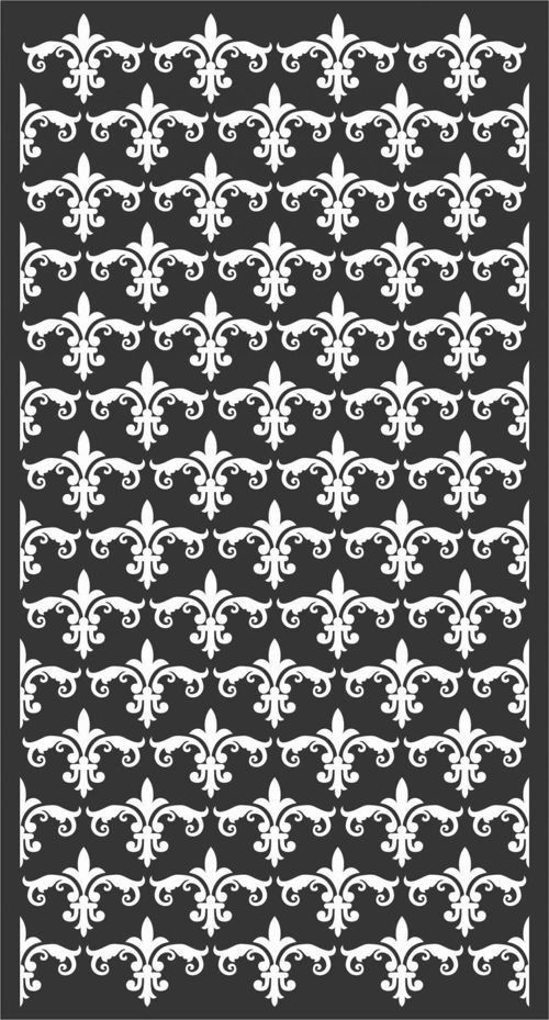 طرح الگوهای گل صفحه طراحی - floral screen patterns design 61 - برای دستگاه CNC چوب و لیزر (سی ان سی)