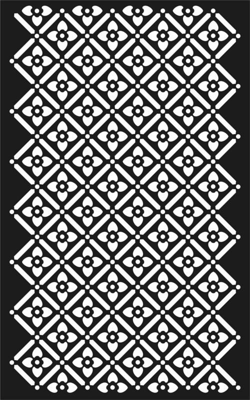 طرح الگوهای صفحه گلدار طراحی 64 - floral screen patterns design 64 - برای دستگاه CNC چوب و لیزر (سی ان سی)