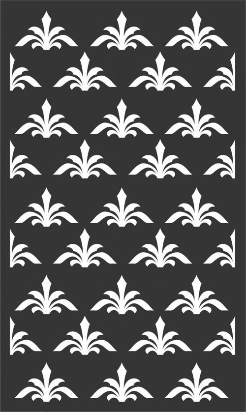 طرح الگوهای صفحه گلدار طراحی - floral screen patterns design 66 - برای دستگاه CNC چوب و لیزر (سی ان سی)