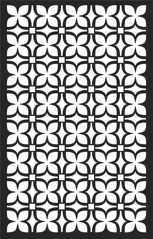 طرح الگوهای صفحه گلدار طراحی - floral screen patterns design 67 - برای دستگاه CNC چوب و لیزر (سی ان سی)
