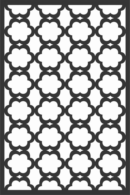 طرح الگوهای صفحه گلدار طراحی - floral screen patterns design 71 - برای دستگاه CNC چوب و لیزر (سی ان سی)