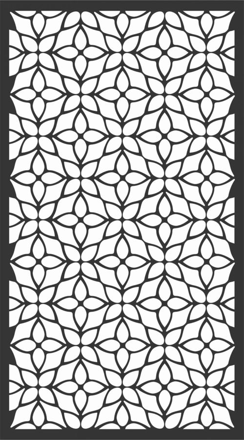 طرح الگوهای گل صفحه طراحی - floral screen patterns design 73 - برای دستگاه CNC چوب و لیزر (سی ان سی)