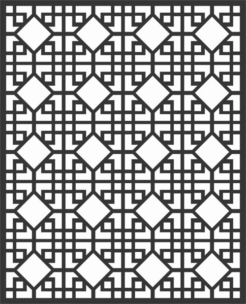 طرح الگوهای گل صفحه طراحی - floral screen patterns design 78 - برای دستگاه CNC چوب و لیزر (سی ان سی)
