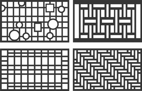 طرح الگوهای گل صفحه طراحی - floral screen patterns design 86 - برای دستگاه CNC چوب و لیزر (سی ان سی)