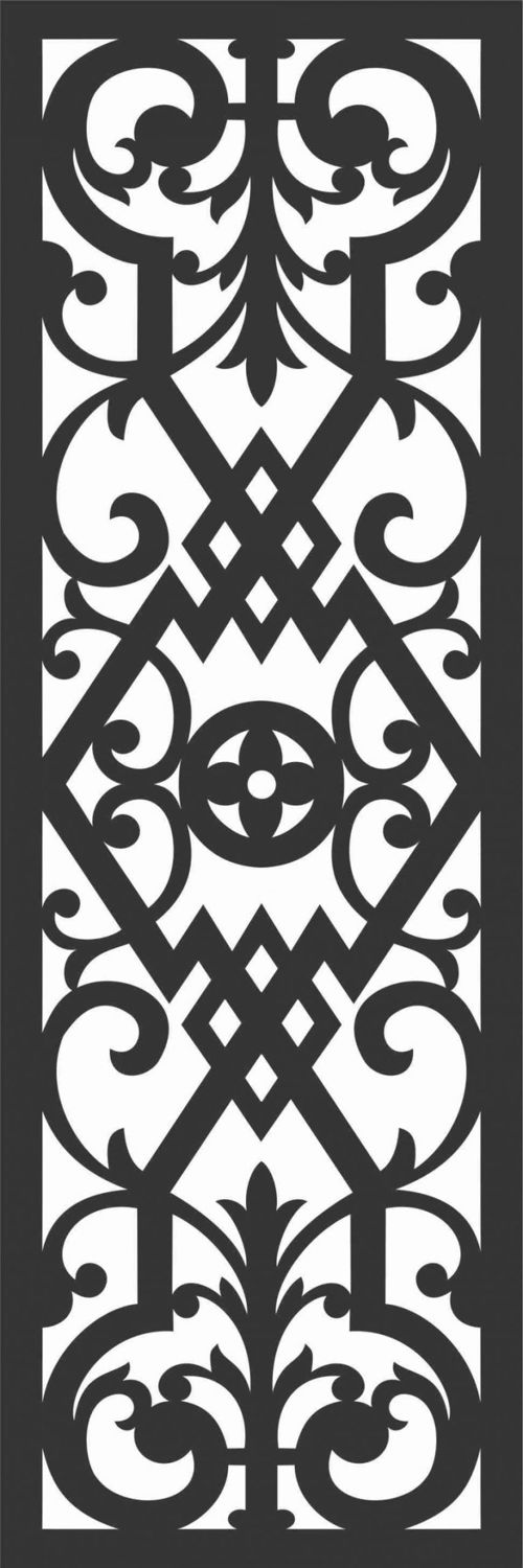 طرح الگوهای گل صفحه طراحی - floral screen patterns design 92 - برای دستگاه CNC چوب و لیزر (سی ان سی)