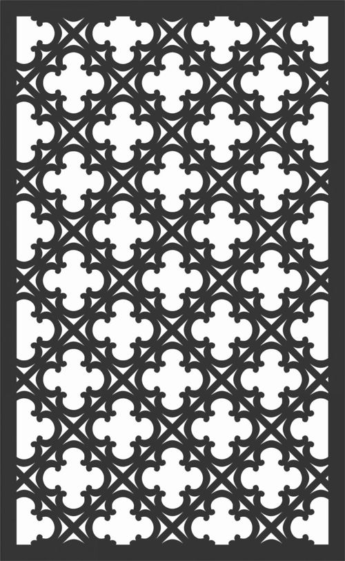طرح الگوهای گل صفحه طراحی - floral screen patterns design 94 - برای دستگاه CNC چوب و لیزر (سی ان سی)