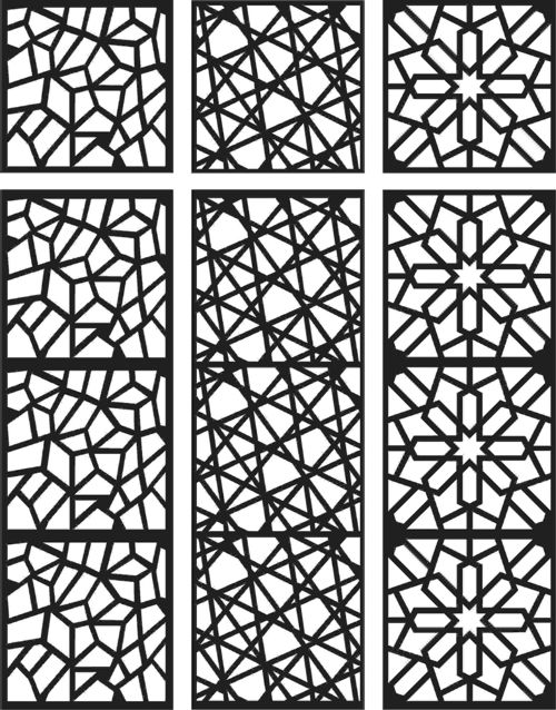 طرح الگوهای صفحه گلدار طراحی - floral screen patterns design 101 - برای دستگاه CNC چوب و لیزر (سی ان سی)