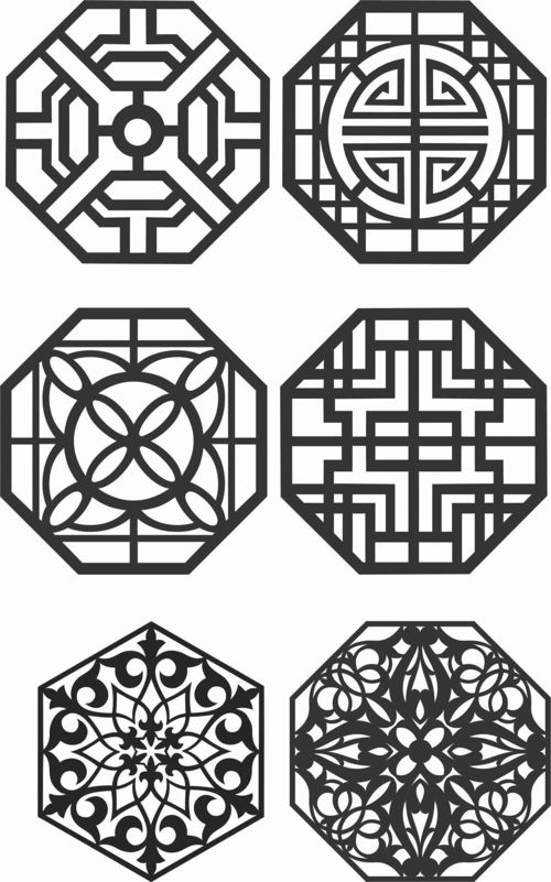 طرح الگوهای صفحه گلدار طراحی - floral screen patterns design 145 - برای دستگاه CNC چوب و لیزر (سی ان سی)