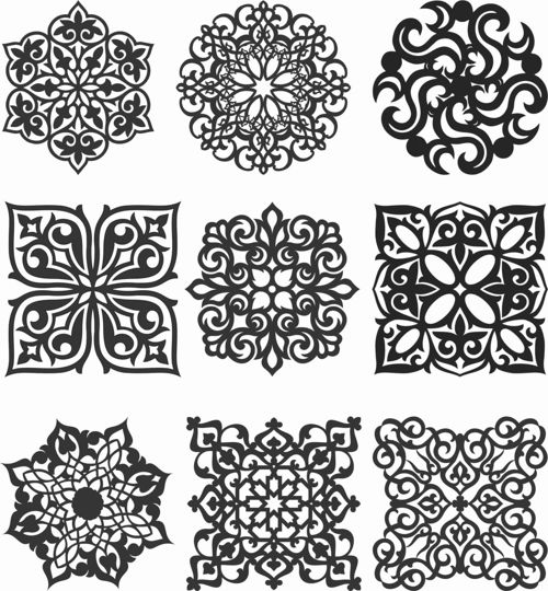 طرح الگوهای صفحه گلدار طراحی - floral screen patterns design 147 - برای دستگاه CNC چوب و لیزر (سی ان سی)