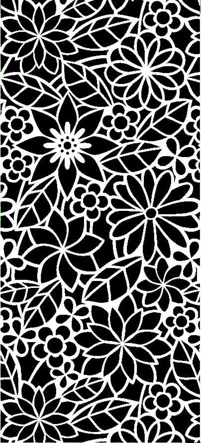 طرح الگوهای صفحه گلدار طراحی - floral screen patterns design 156 - برای دستگاه CNC چوب و لیزر (سی ان سی)