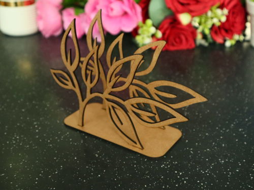 طرح جا دستمال گل تزئینی برش لیزری - flower decorative napkin holder laser cutting ve - برای دستگاه CNC چوب و لیزر (سی ان سی)