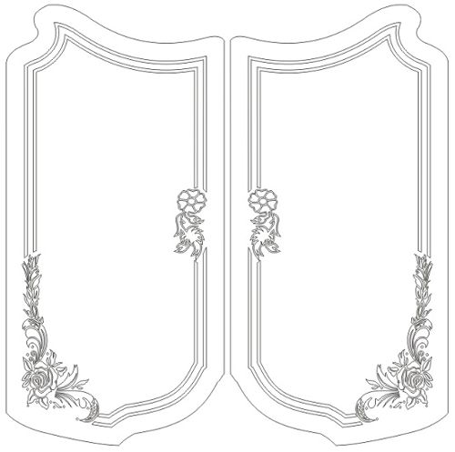 طرح گل مشبک - flower grille design - برای دستگاه CNC چوب و لیزر (سی ان سی)