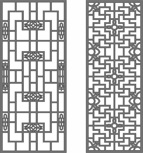 طرح الگوی تا شده در هم تنیده دکوراسیون درز گل جلی برای برش لیزر - folded pattern interlaced decor seamless floral jali for laser cut ve - برای دستگاه CNC چوب و لیزر (سی ان سی)