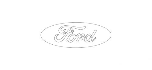 طرح فورد لوگوی سیم - ford logo wire - برای دستگاه CNC چوب و لیزر (سی ان سی)