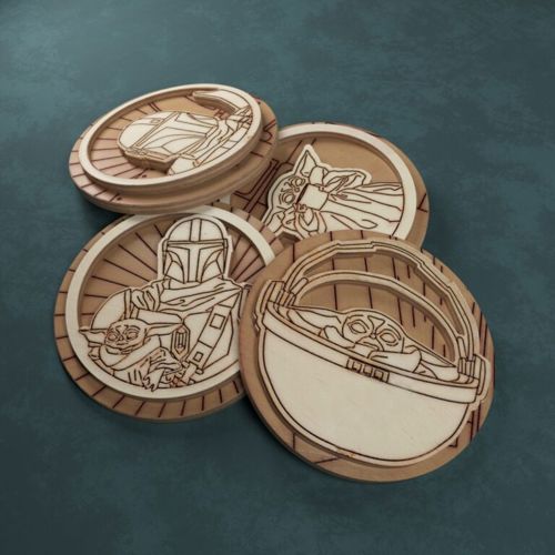 طرح برای طرفداران جنگ ستارگان برای برش لیزری - for star wars fans for laser cut ve - برای دستگاه CNC چوب و لیزر (سی ان سی)