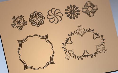 طرح قاب - frames - برای دستگاه CNC چوب و لیزر (سی ان سی)