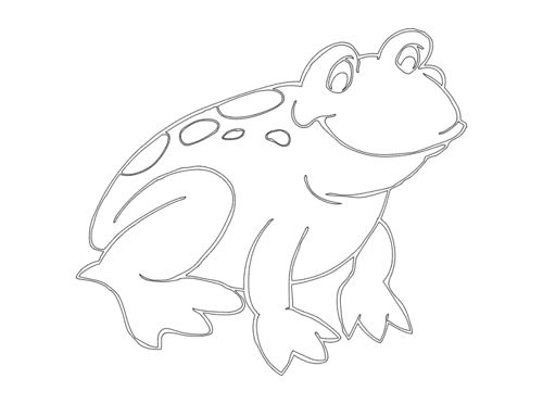 طرح قورباغه آزاد - frog - برای دستگاه CNC چوب و لیزر (سی ان سی)