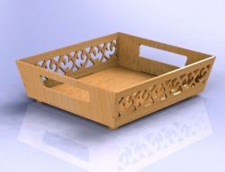 طرح سبد میوه برای برش لیزری cnc نیاز به پرداخت - fruit basket for laser cut cnc - برای دستگاه CNC چوب و لیزر (سی ان سی)