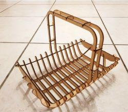 طرح سبد میوه برای برش لیزری - fruit basket for laser cut - برای دستگاه CNC چوب و لیزر (سی ان سی)