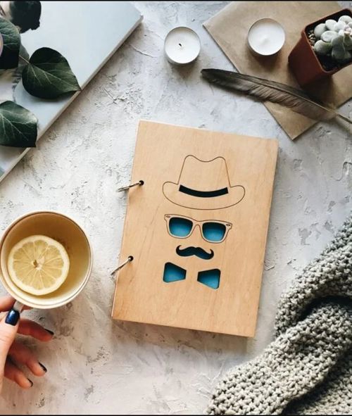 طرح gentleman-notebook-cover