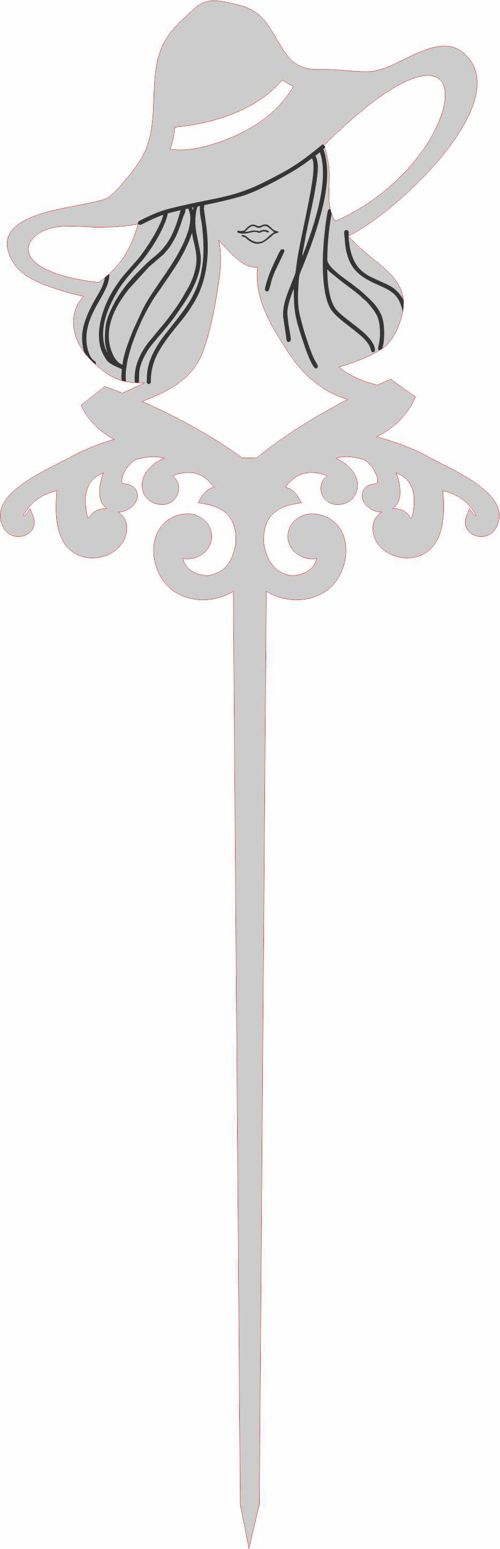 طرح دختر باحال - girl topper ve - برای دستگاه CNC چوب و لیزر (سی ان سی)