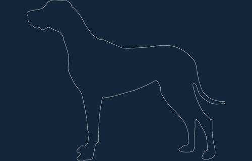 طرح گریت دن - great dane - برای دستگاه CNC چوب و لیزر (سی ان سی)