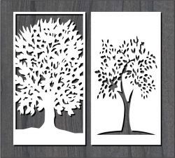 طرح الگوی درخت عالی برای برش لیزر cnc - great tree pattern for laser cut cnc - برای دستگاه CNC چوب و لیزر (سی ان سی)