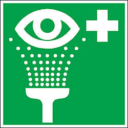 طرح تابلوی چشم شوی سبز علامت - green eyewash sign - برای دستگاه CNC چوب و لیزر (سی ان سی)