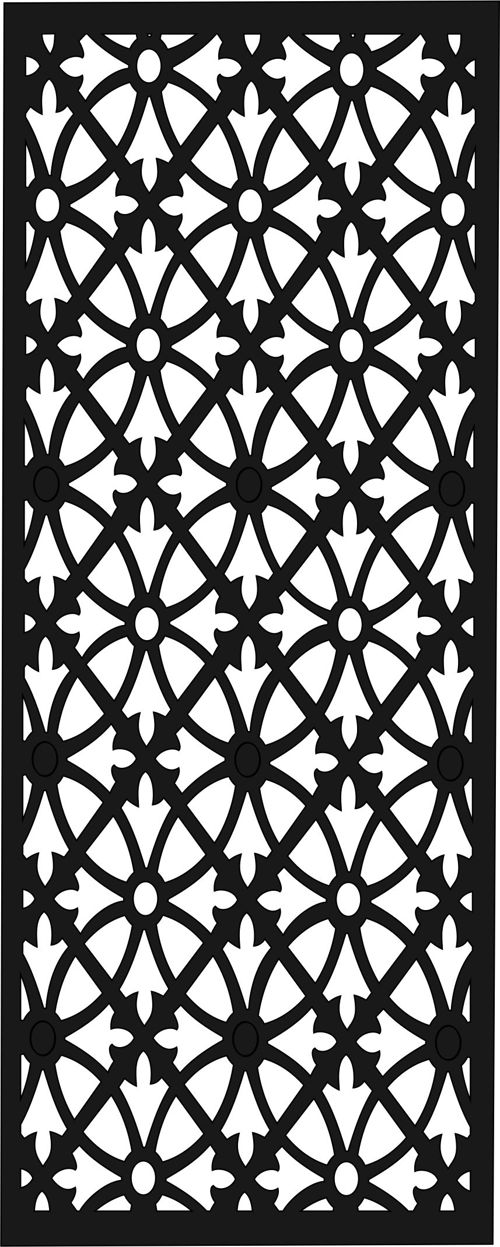 طرح طراحی گریل دکوراسیون الگوی یکپارچه - grill design decoration pattern seamless ve - برای دستگاه CNC چوب و لیزر (سی ان سی)