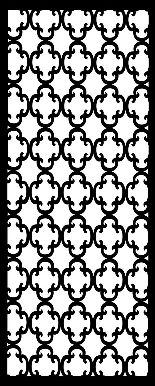 طرح گریل طراحی الگوی تزئین صفحه درز برای برش لیزری - grill design pattern decoration seamless screen for laser cut ve - برای دستگاه CNC چوب و لیزر (سی ان سی)