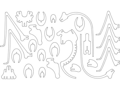 طرح وکتور گریل (صفحه مشبک) سه‌بعدی پازلی برای برش - grille 01 3mm 3d puzzle - برای دستگاه CNC چوب و لیزر (سی ان سی)