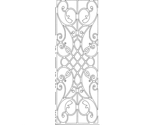 طرح الگوی گریل 0 - grille pattern 02 - برای دستگاه CNC چوب و لیزر (سی ان سی)