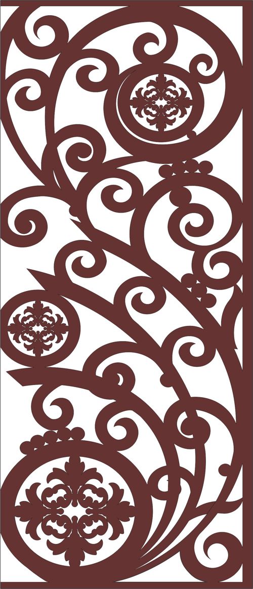 طرح پنل گریل برای جداکننده اتاق برای برش لیزری شیشه - grill panel for room divider for laser cut ve - برای دستگاه CNC چوب و لیزر (سی ان سی)