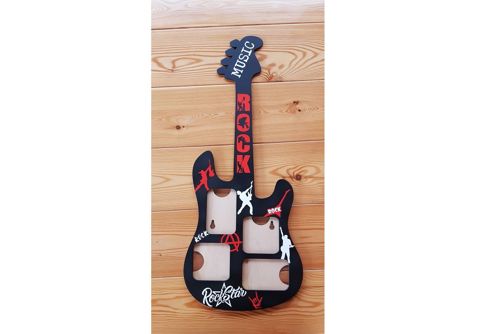 طرح قاب عکس گیتار عکس راک برای برش لیزری - guitar picture frame photos rock for laser cutting ve - برای دستگاه CNC چوب و لیزر (سی ان سی)
