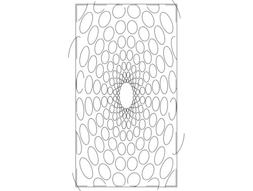 طرح وکتور یک جداکننده (پارتیشن) دایره‌ای سه‌بعدی برای برش - hak 3d yuvarlak1 seperat r - برای دستگاه CNC چوب و لیزر (سی ان سی)