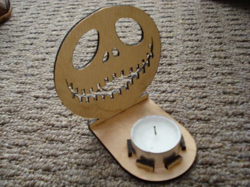 طرح شمعدان هالووین برای برش لیزری - halloween candlestick for laser cut ve - برای دستگاه CNC چوب و لیزر (سی ان سی)