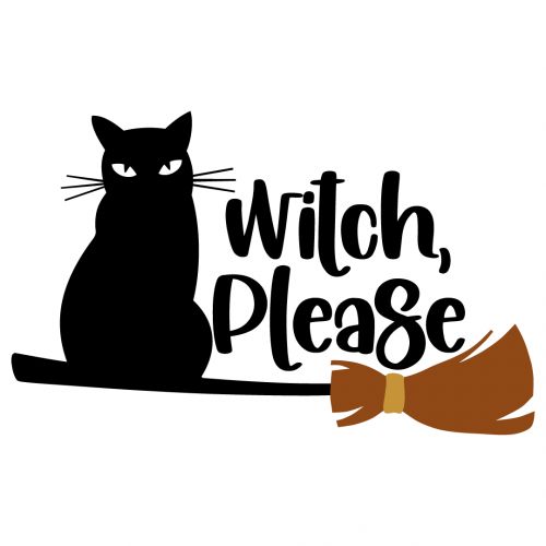 طرح هالووین جادوگر لطفا - halloween witch please - برای دستگاه CNC چوب و لیزر (سی ان سی)