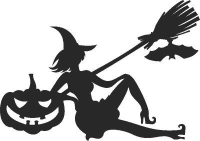 طرح هالووین جادوگر - haloween witch - برای دستگاه CNC چوب و لیزر (سی ان سی)