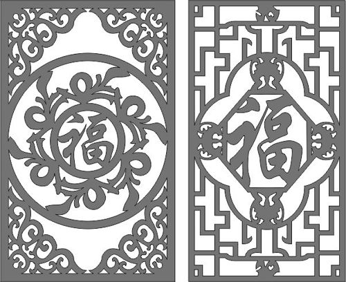 طرح دکوراسیون شادی درز جداکننده جلی پانل برای برش لیزری - happiness decor seamless separator jali panels for laser cut ve - برای دستگاه CNC چوب و لیزر (سی ان سی)