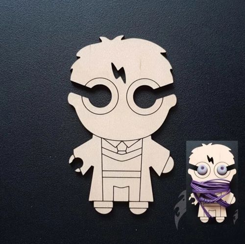 طرح نگهدارنده گوشی هری پاتر برای برش لیزری - harry potter earphone holder layout for laser cut - برای دستگاه CNC چوب و لیزر (سی ان سی)
