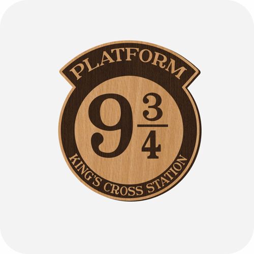طرح هری پاتر پلتفرم برای برش لیزری - harry potter platform for laser cut ve - برای دستگاه CNC چوب و لیزر (سی ان سی)