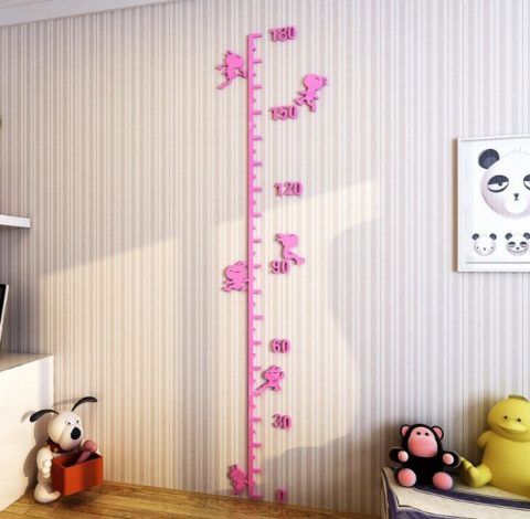 طرح نمودار ارتفاع دیوار نشانگر ارتفاع برای برش لیزری - height marker wall height chart for laser cutting ve - برای دستگاه CNC چوب و لیزر (سی ان سی)