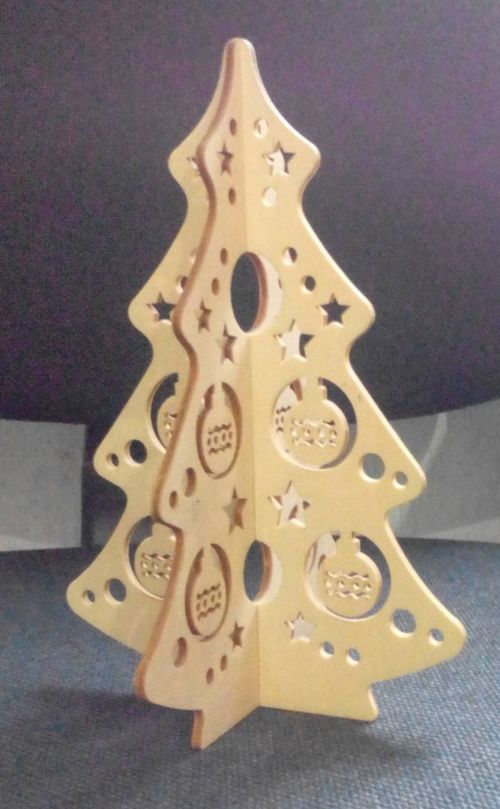طرح چوب کریسمس طرح جناغی لیزر - herringbone wood christmas tree laser cut ve - برای دستگاه CNC چوب و لیزر (سی ان سی)