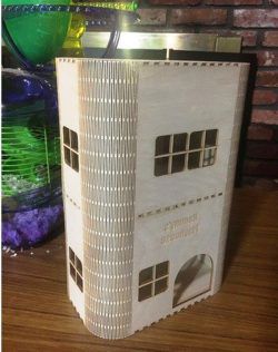 طرح خانه برای جوندگان برای برش لیزر cnc - home for rodents for laser cut cnc - برای دستگاه CNC چوب و لیزر (سی ان سی)