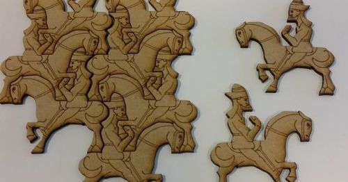 طرح پازل اسب برش و حکاکی لیزری - horse puzzle laser cut and engraving ve - برای دستگاه CNC چوب و لیزر (سی ان سی)