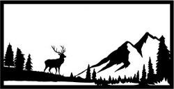 طرح گوزن مستقل در جنگل برای برش لیزری پلاسما - independent deer in the forest for laser cut plasma - برای دستگاه CNC چوب و لیزر (سی ان سی)