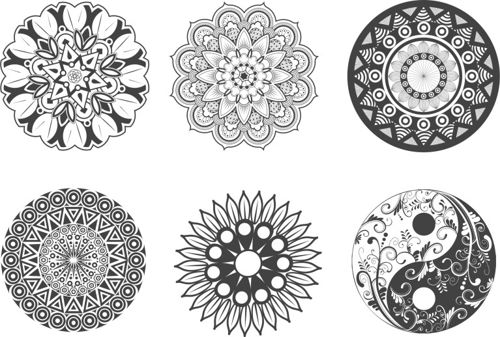 طرح ماندالا هندی برای برش لیزر - indian mandala design for laser cutting ve - برای دستگاه CNC چوب و لیزر (سی ان سی)