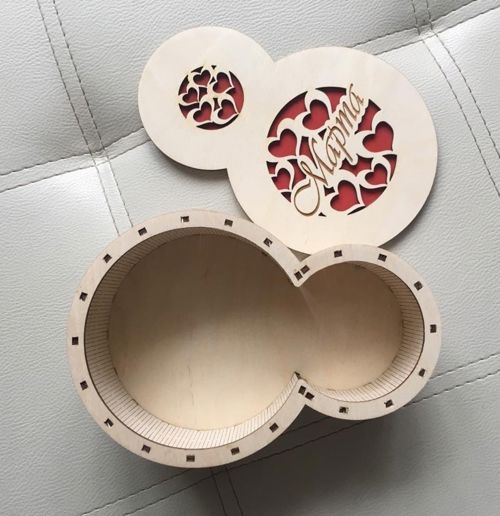 طرح جعبه هدیه روز جهانی زن مارس برای برش لیزری هزینه - international women day 8 march gift box for laser cut ve - برای دستگاه CNC چوب و لیزر (سی ان سی)