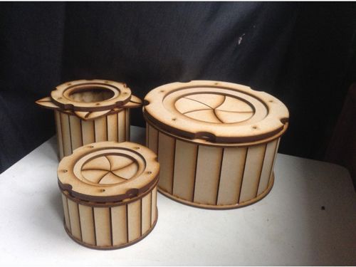 طرح آیریس باکس مدیوم - iris box medium - برای دستگاه CNC چوب و لیزر (سی ان سی)